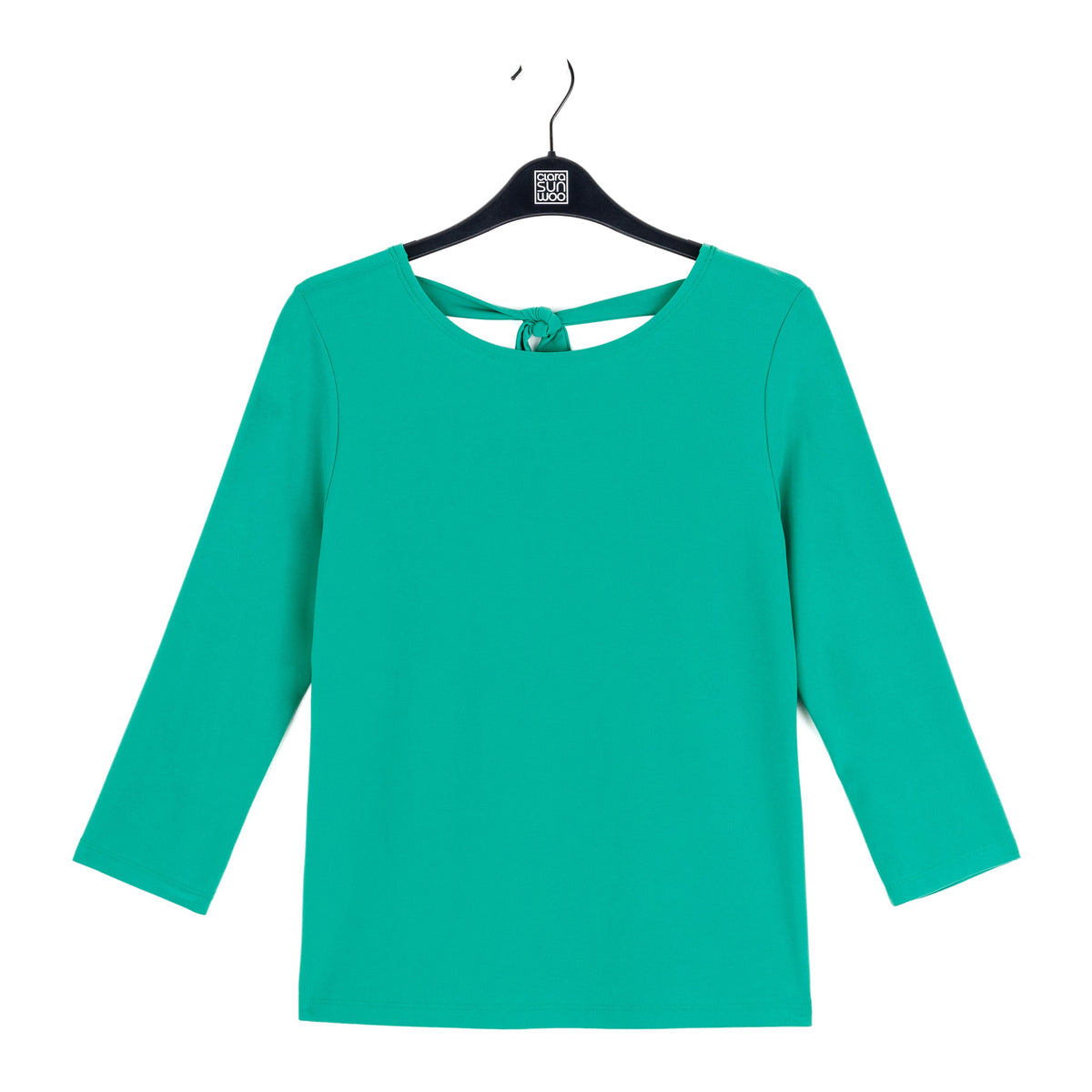 Reversible Back Tie Top - Emerald - Final Sale | Clara Sunwoo