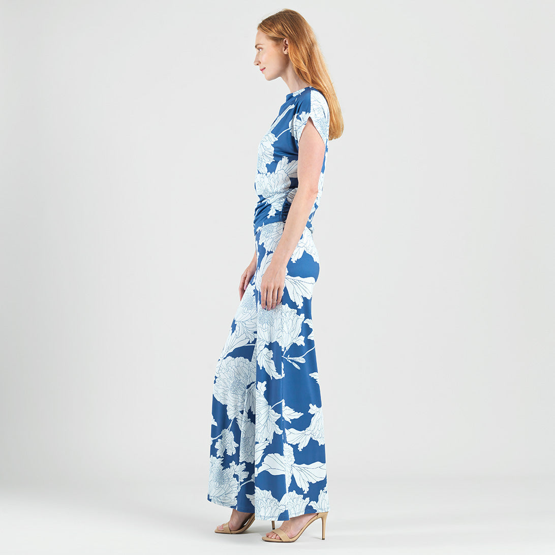 Butter Knit - Side Ruched Boat Neck Top - Mum Sketch - Final Sale | Clara Sunwoo