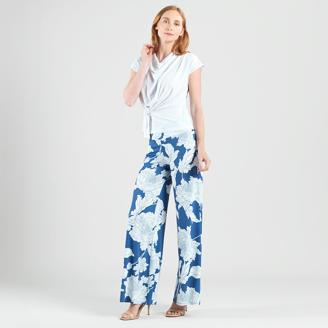 Drape Neck Loop Front Top - White - Final Sale | Clara Sunwoo