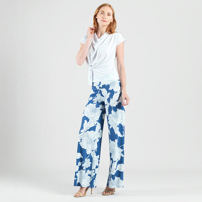Drape Neck Loop Front Top - White - Final Sale | Clara Sunwoo