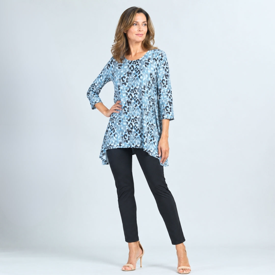 Soft Pleat Knit - Back Tie Tunic - Leopard - Final Sale! | Clara Sunwoo