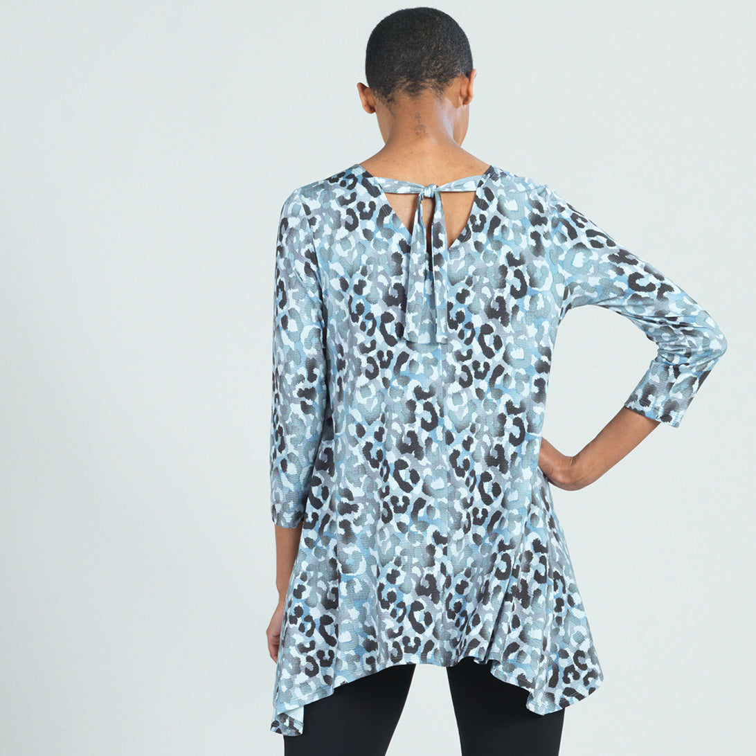 Soft Pleat Knit - Back Tie Tunic - Leopard - Final Sale! | Clara Sunwoo