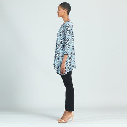 Soft Pleat Knit - Back Tie Tunic - Leopard - Final Sale! | Clara Sunwoo