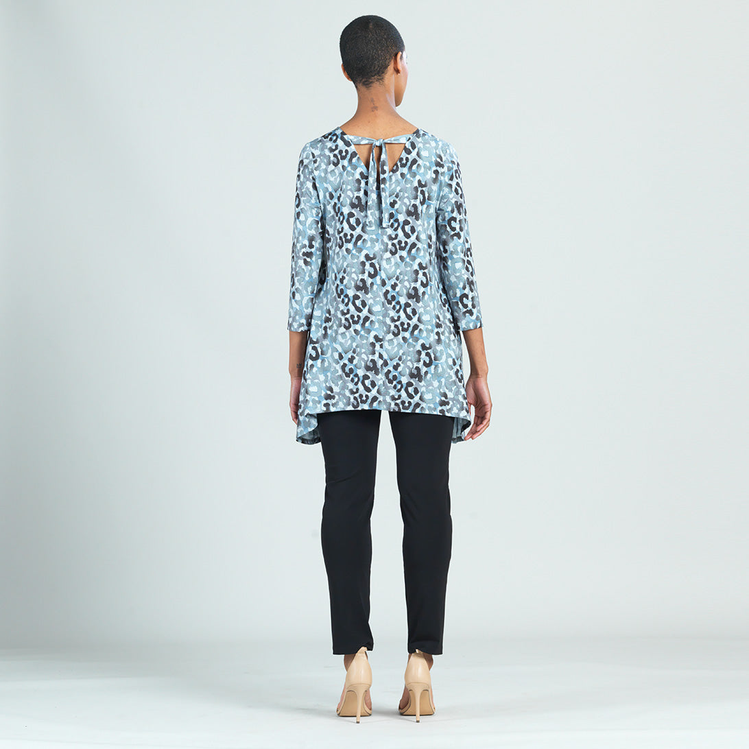 Soft Pleat Knit - Back Tie Tunic - Leopard - Final Sale! | Clara Sunwoo