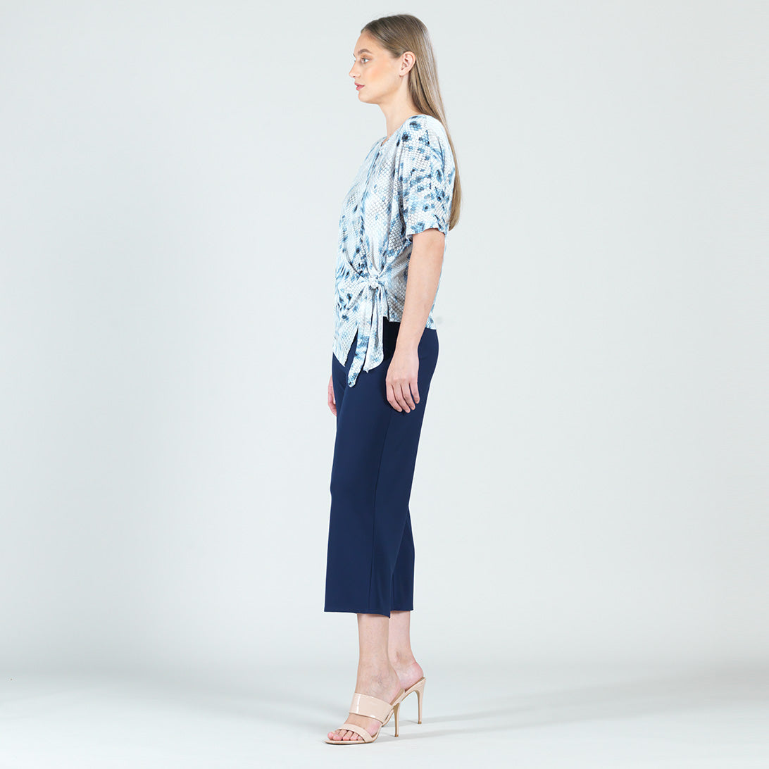Textured Side Tie Wrap Top - Python - Final Sale! | Clara Sunwoo