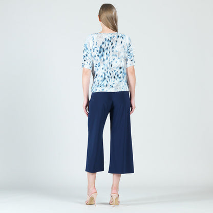 Textured Side Tie Wrap Top - Python - Final Sale! | Clara Sunwoo