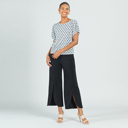 Butter Knit - Flutter Sleeve Top - Fan Motif - Final Sale! | Clara Sunwoo