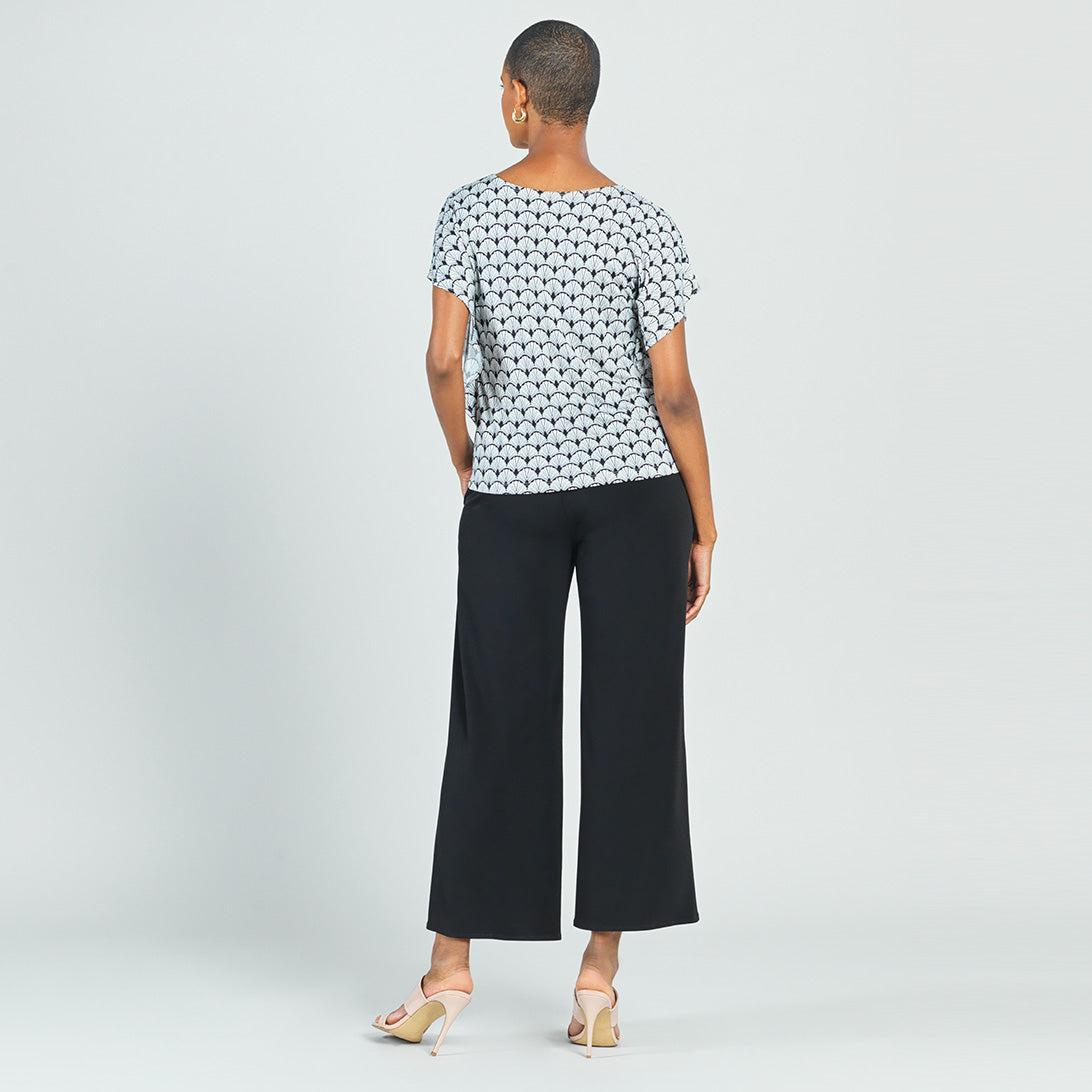 Butter Knit - Flutter Sleeve Top - Fan Motif - Final Sale! | Clara Sunwoo