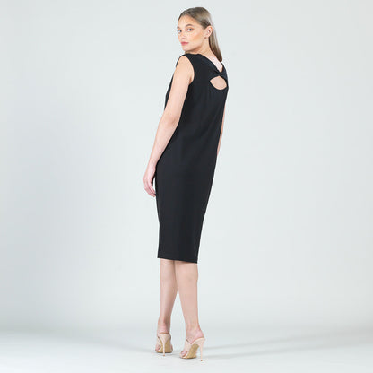 Modal Cotton - Reversible Cut Out Midi Dress - Black - Final Sale! | Clara Sunwoo