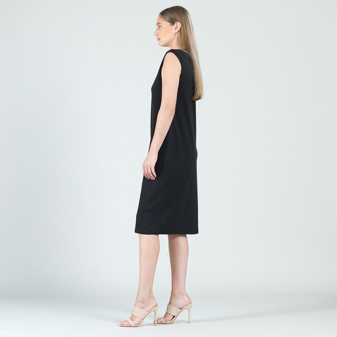 Modal Cotton - Reversible Cut Out Midi Dress - Black - Final Sale! | Clara Sunwoo
