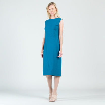 Modal Cotton - Reversible Cut Out Midi Dress - Teal - Final Sale! | Clara Sunwoo