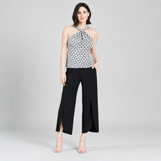 Butter Knit - Grecian Halter Top - Fan Scatter - Final Sale! | Clara Sunwoo