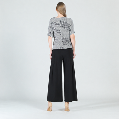 Side Tie Wrap Top - Houndstooth Grid - Final Sale | Clara Sunwoo