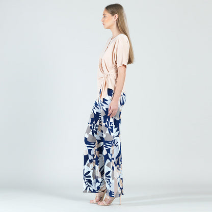Peach Knit - Side Tie Wrap Top - Peach - Final Sale! | Clara Sunwoo