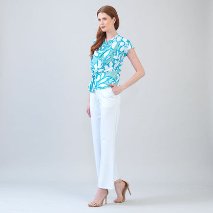Drape Neck Loop Front Top - Paradise Petal - Final Sale | Clara Sunwoo