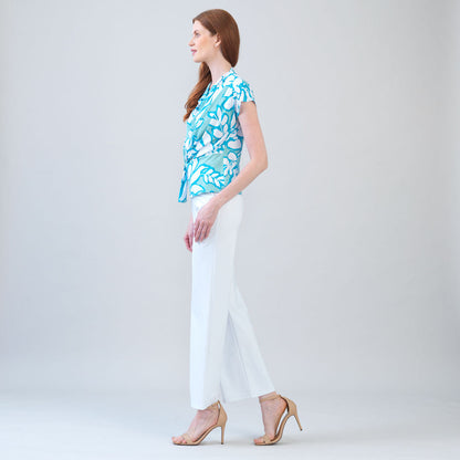 Drape Neck Loop Front Top - Paradise Petal - Final Sale | Clara Sunwoo