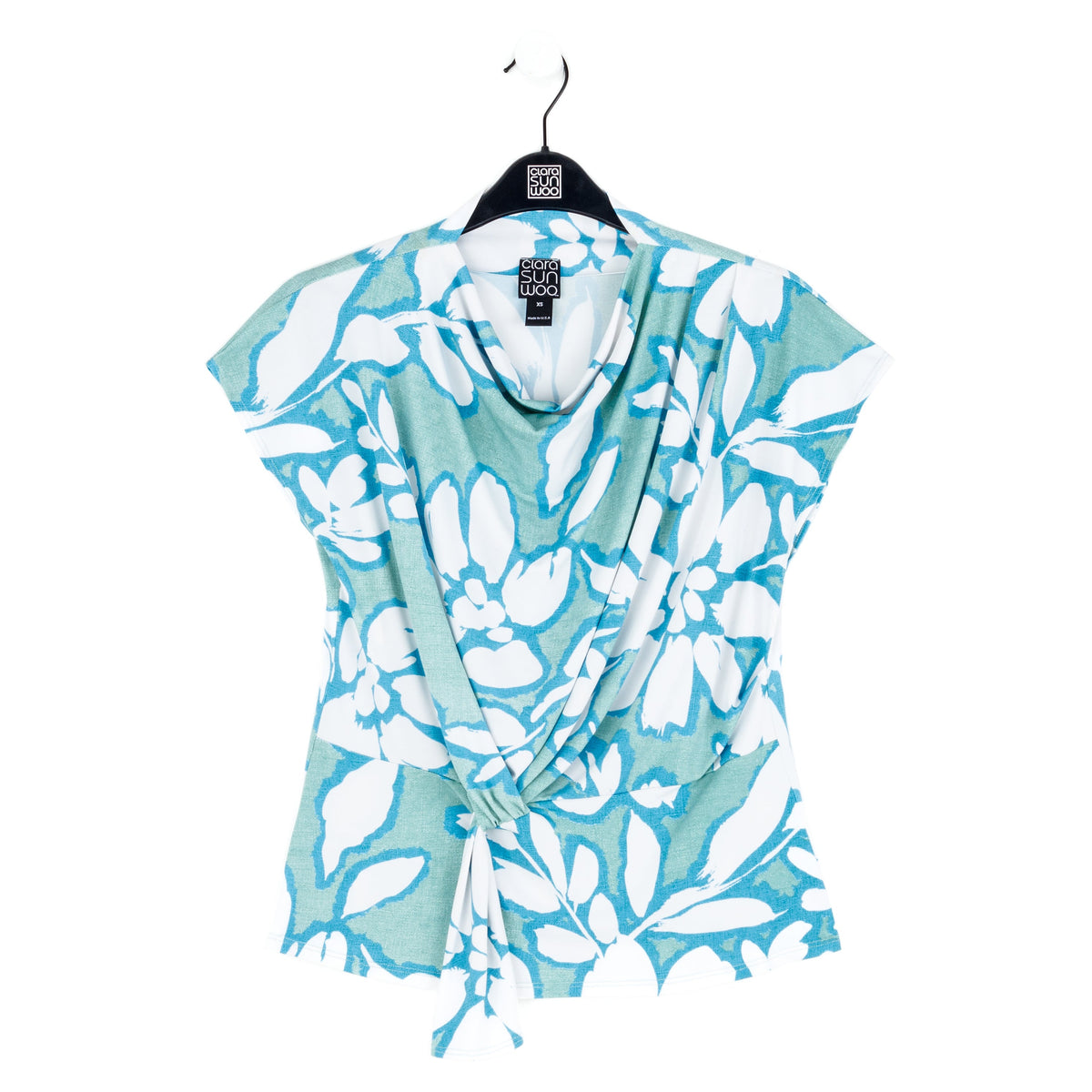 Drape Neck Loop Front Top - Paradise Petal - Final Sale | Clara Sunwoo