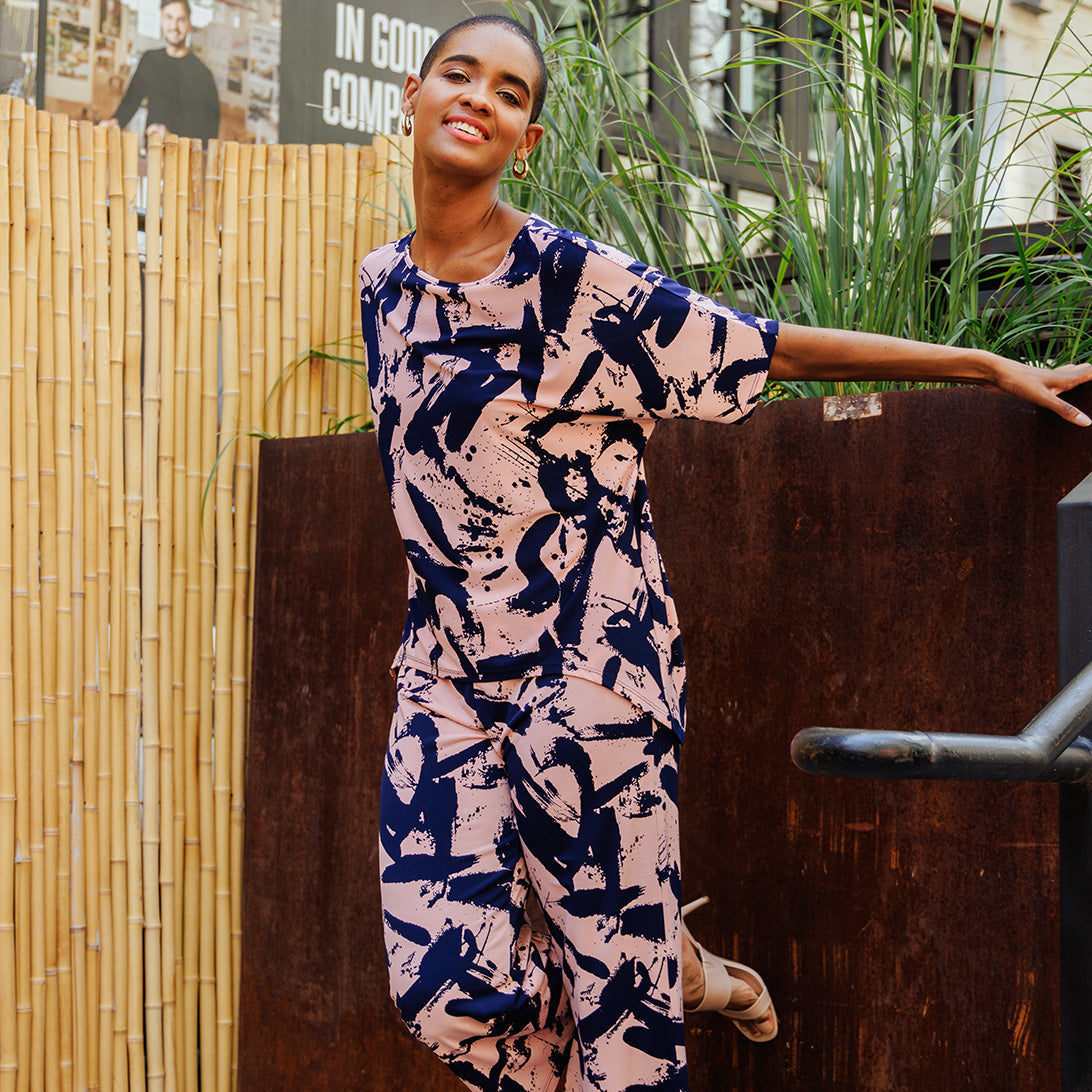 Loose Cut Hi-Low Top - Splash Stroke - Final Sale! | Clara Sunwoo