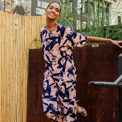 Loose Cut Hi-Low Top - Splash Stroke - Final Sale! | Clara Sunwoo