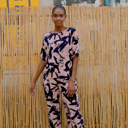 Loose Cut Hi-Low Top - Splash Stroke - Final Sale! | Clara Sunwoo