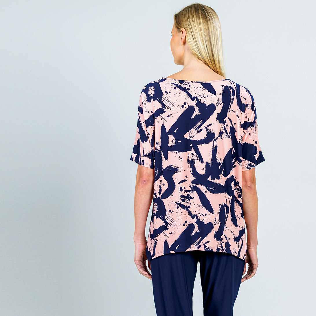 Loose Cut Hi-Low Top - Splash Stroke - Final Sale! | Clara Sunwoo