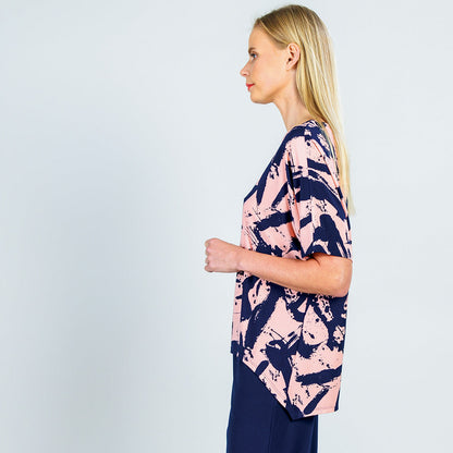 Loose Cut Hi-Low Top - Splash Stroke - Final Sale! | Clara Sunwoo