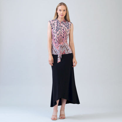 Sleeveless Center Front Tie Top - Boho Weave - Final Sale! | Clara Sunwoo
