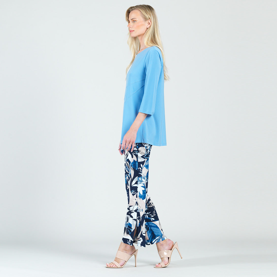 Stitch Line Angle Vent Tunic - Vista Blue - Final Sale | Clara Sunwoo