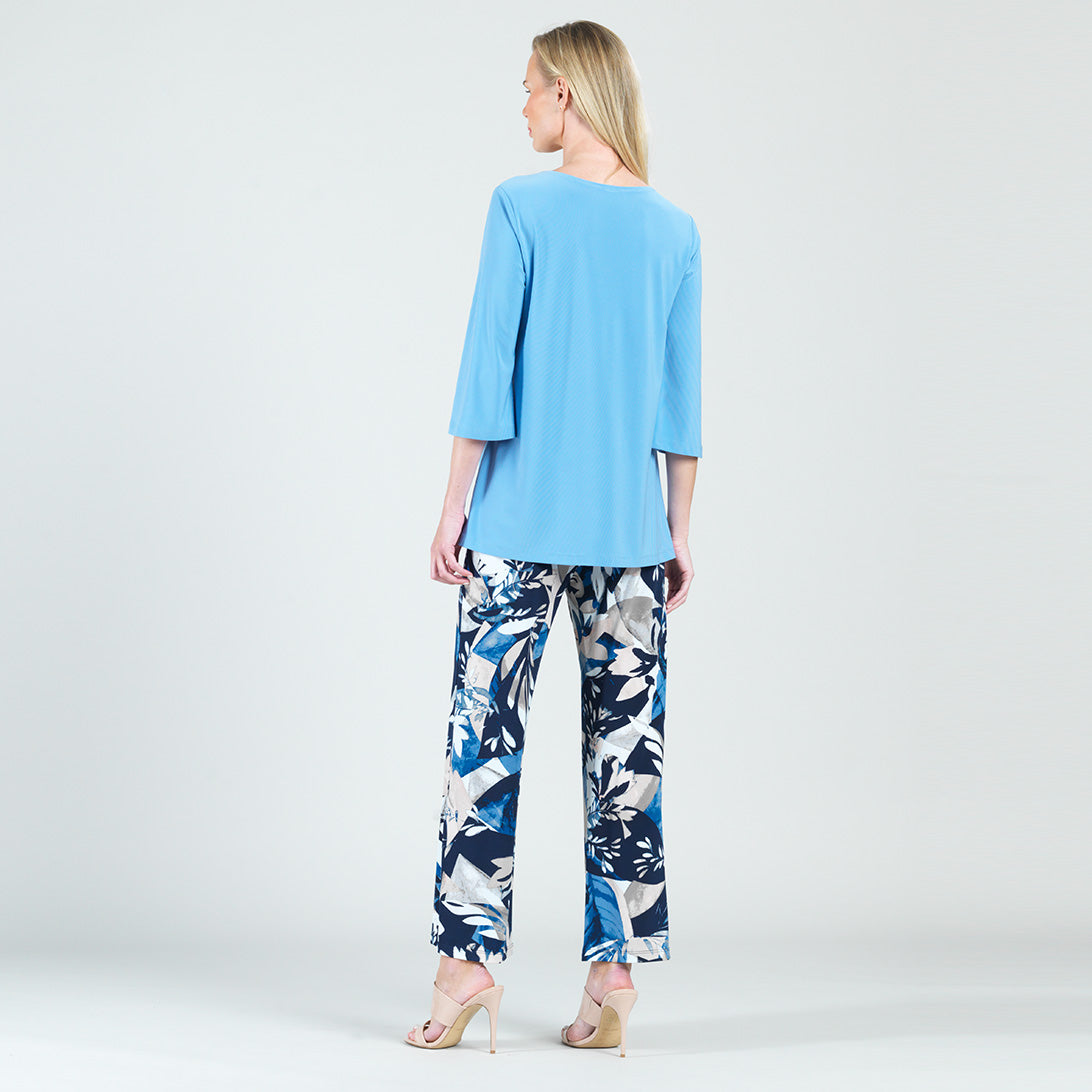 Stitch Line Angle Vent Tunic - Vista Blue - Final Sale | Clara Sunwoo