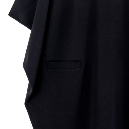 Rayon-Ponte Knit - Architectural Pocket Tunic - Black - Final Sale! | Clara Sunwoo