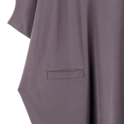 Rayon-Ponte Knit - Architectural Pocket Tunic - Mocha - Final Sale! | Clara Sunwoo