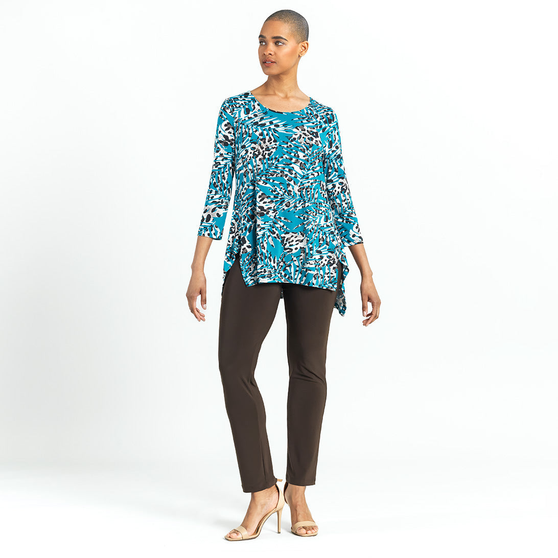 Butter Knit - Parachute Hem Tunic - Animal Palm - Final Sale! | Clara Sunwoo