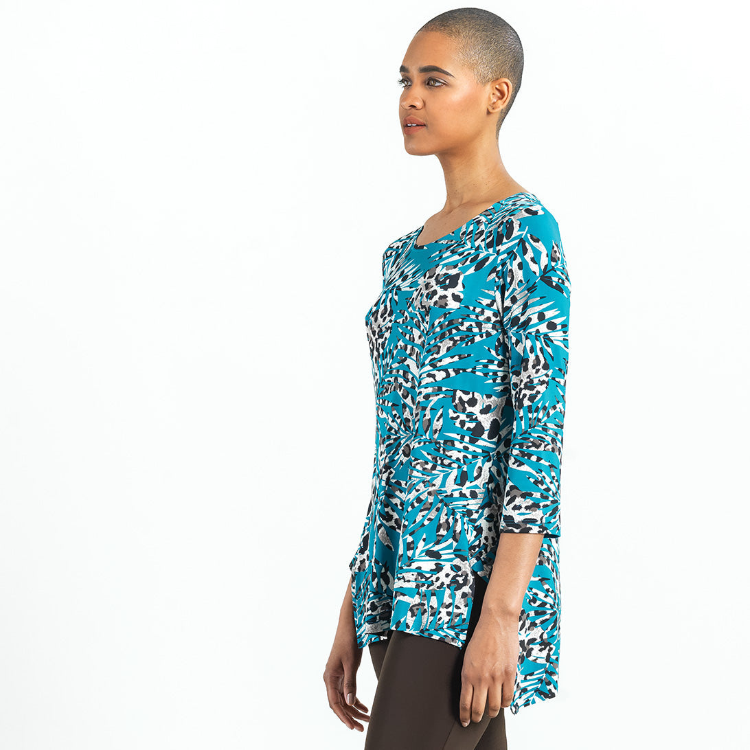 Butter Knit - Parachute Hem Tunic - Animal Palm - Final Sale! | Clara Sunwoo