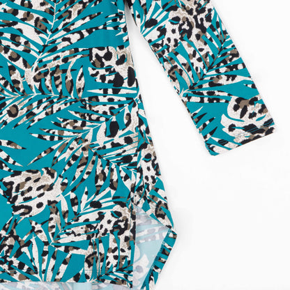 Butter Knit - Parachute Hem Tunic - Animal Palm - Final Sale! | Clara Sunwoo