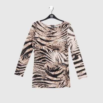 Side Twist Tunic - Striped Zebra - Final Sale! | Clara Sunwoo