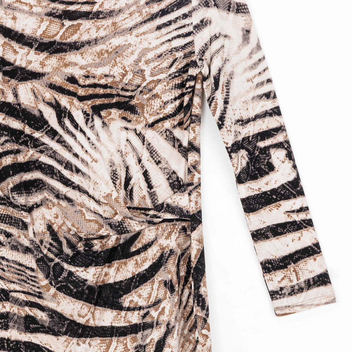 Side Twist Tunic - Striped Zebra - Final Sale! | Clara Sunwoo