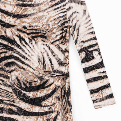 Side Twist Tunic - Striped Zebra - Final Sale! | Clara Sunwoo