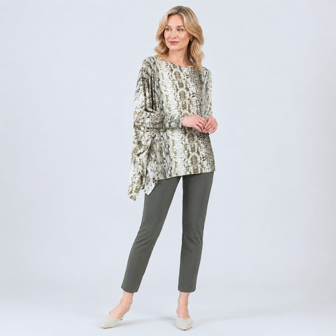Poncho Sleeve Tunic - Python - Final Sale! | Clara Sunwoo
