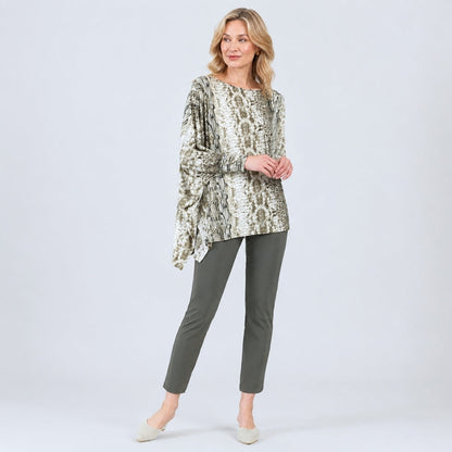 Poncho Sleeve Tunic - Python - Final Sale! | Clara Sunwoo