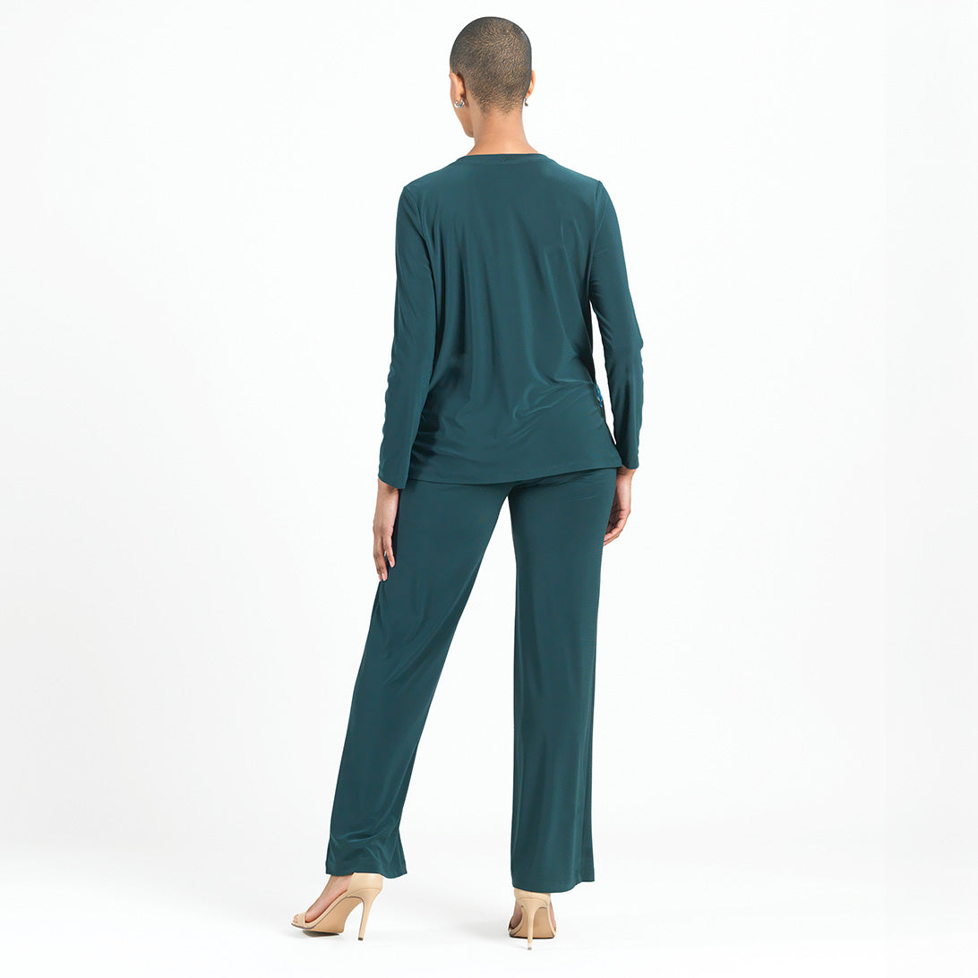 Blouson Overlay Side Tie Detail Top - Petal Sketch - Final Sale! | Clara Sunwoo