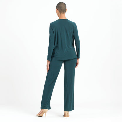 Blouson Overlay Side Tie Detail Top - Petal Sketch - Final Sale! | Clara Sunwoo