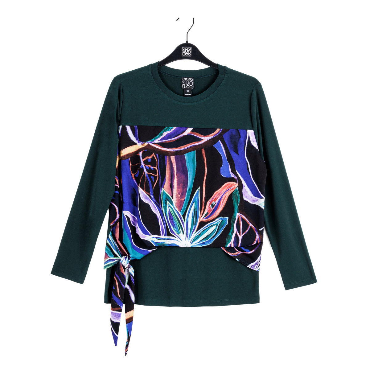 Blouson Overlay Side Tie Detail Top - Petal Sketch - Final Sale! | Clara Sunwoo