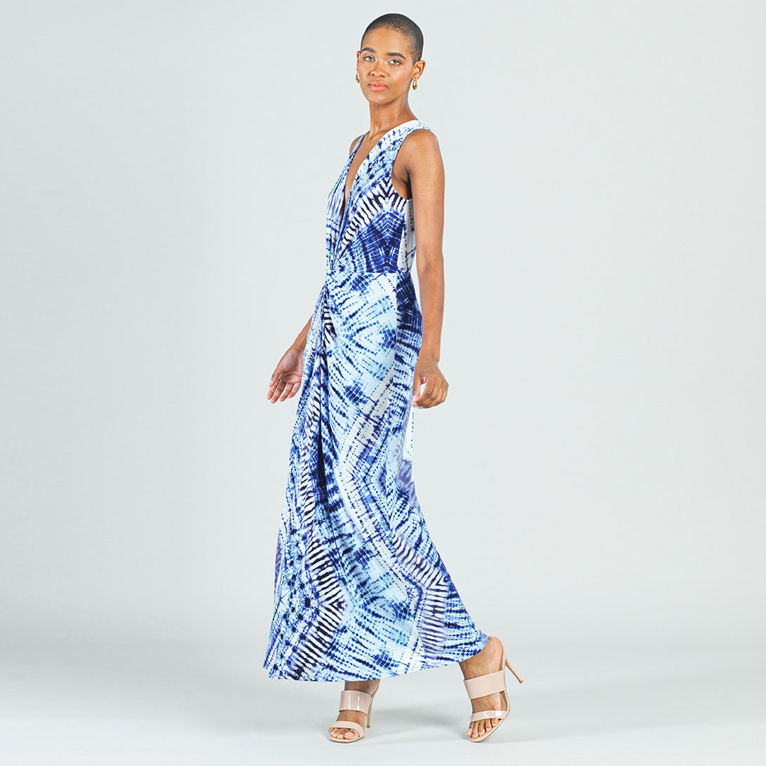 Center Slit Maxi Dress - Acid Wash - Final Sale! | Clara Sunwoo