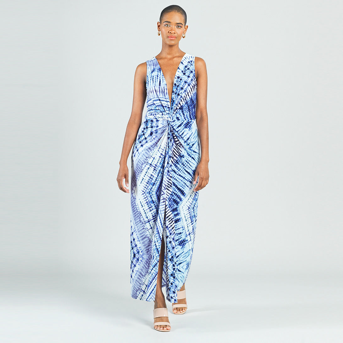 Center Slit Maxi Dress - Acid Wash - Final Sale! | Clara Sunwoo