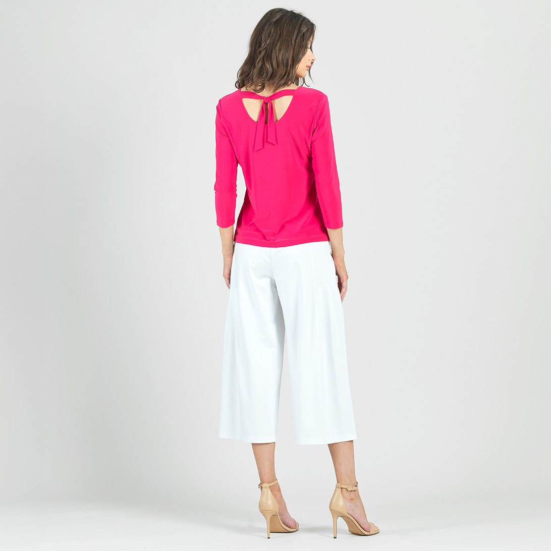 Reversible Back Tie Top - Hot Pink - Final Sale | Clara Sunwoo