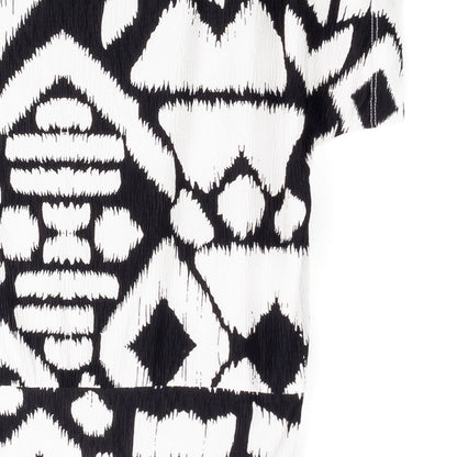 Crinkle Pleat Knit - Dolman Short Sleeve Top - Aztec - Final Sale | Clara Sunwoo