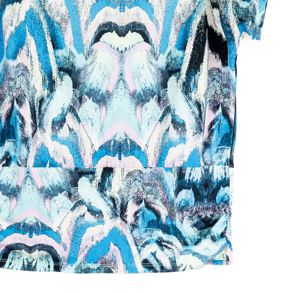 Side Ruched Boat Neck Top - Abstract Prism - Final Sale! | Clara Sunwoo