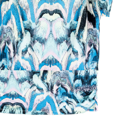 Side Ruched Boat Neck Top - Abstract Prism - Final Sale! | Clara Sunwoo