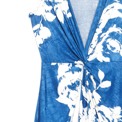 Crushed Silk Knit - Center Slit Maxi Dress - Dreamy Floral - Final Sale! | Clara Sunwoo