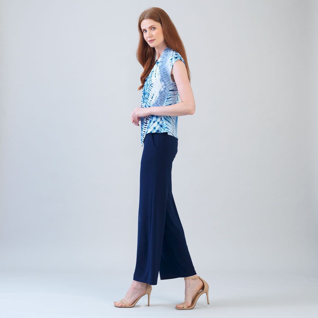 Crossover Faux Wrap Top - Acid Wash - Final Sale | Clara Sunwoo